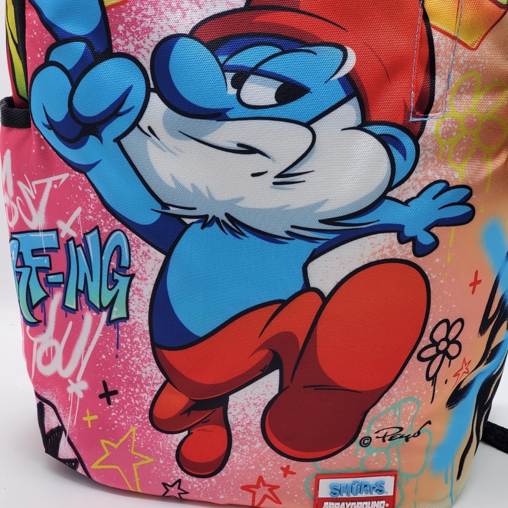 Sprayground x The Smurfs Papa on the run Backpack New. - Picture 4 of 9